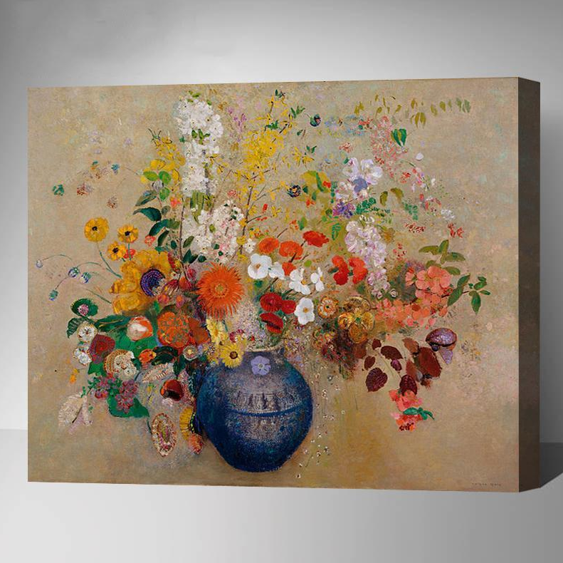 MADE4U [ Odilon Redon Series 1 ] [ 20" ] [ Thicker (1") ] [ Wood Framed ] Paint By Numbers Kit with Brushes and Paints