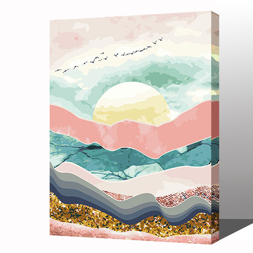 MADE4U [20"] [Wood Framed] Paint By Numbers Kit with Brushes and Paint