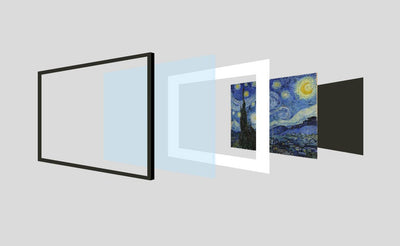 [ Van Gogh ][ The Starry Night ] Museum Class Art Reproduction Painting [ CRUSE 3.82 Giga Resolution Original Piece Scanned and Painted] [ Aluminum Alloy Hand Framed ]