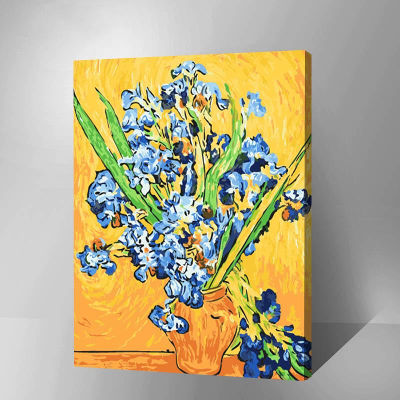 MADE4U [ Famous Art Collection ] [ 20" ] [ Wood Framed ] Paint By Numbers Kit with Brushes and Paints ( Van Gogh 3 HHGZG282 )
