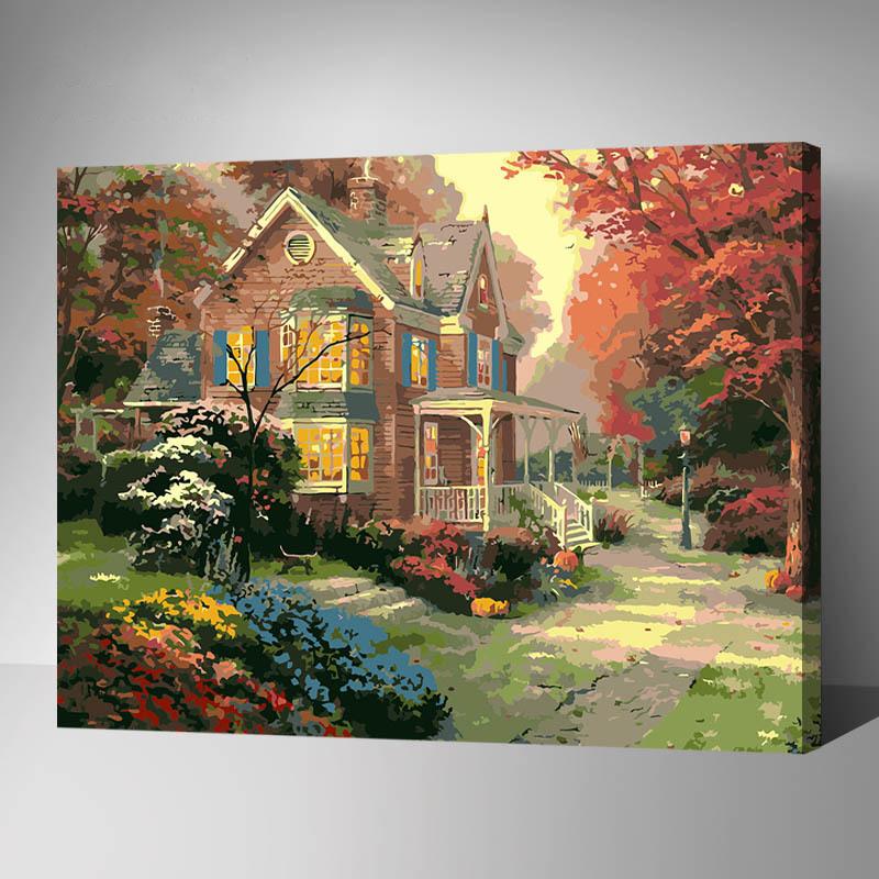 MADE4U [20"] [Wood Framed] Paint By Numbers Kit with Brushes and Paint