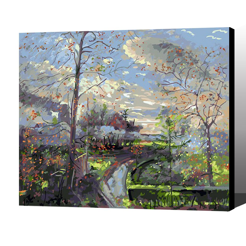 MADE4U [20"] [Wood Framed] Paint By Numbers Kit with Brushes and Paint