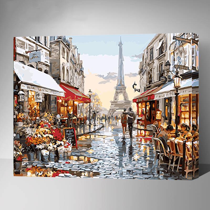 MADE4U [20"] [Wood Framed] Paint By Numbers Kit with Brushes and Paint