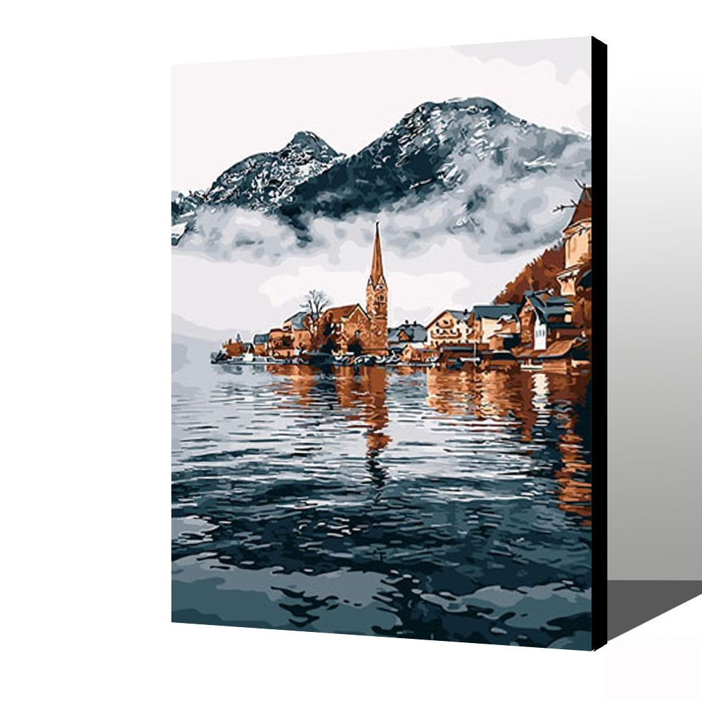 MADE4U [20"] [Wood Framed] Paint By Numbers Kit with Brushes and Paint