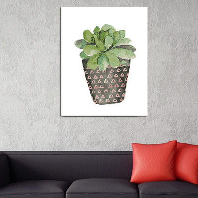 MADE4U [ Succulent Plants ] [ 20" ] [ Thicker (1") ] [ Wood Framed ] Paint By Numbers Kit with Brushes and Paints ( Succulent Plants QS094 )