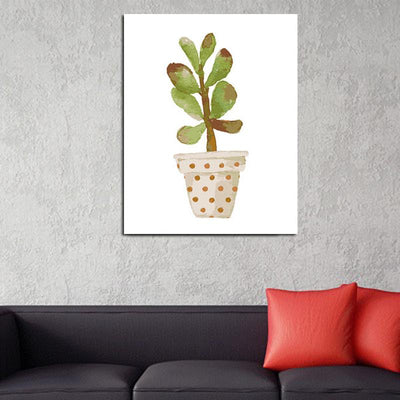 MADE4U [ Succulent Plants ] [ 20" ] [ Thicker (1") ] [ Wood Framed ] Paint By Numbers Kit with Brushes and Paints ( Succulent Plants QS096 )