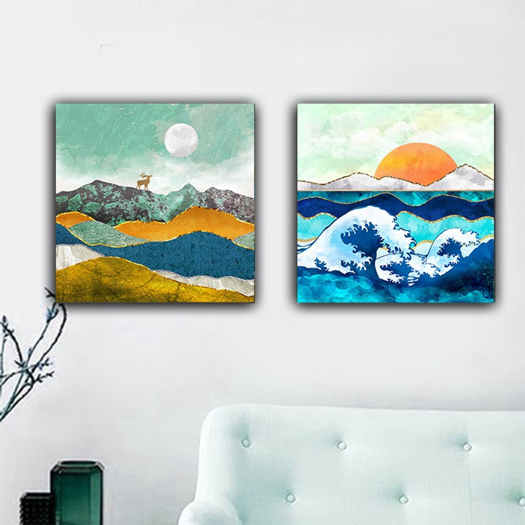 MADE4U [20"] [Wood Framed] Paint By Numbers Kit with Brushes and Paint