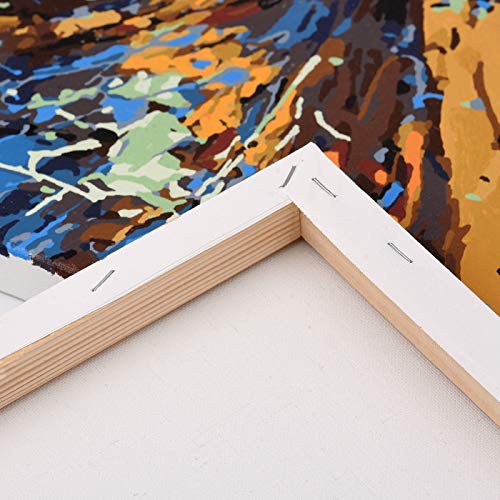 MADE4U [ Sky Road ] [ 20" ] [ Thicker (1") ] [ Wood Framed ] Paint By Numbers Kit with Brushes and Paints ( Sky Road Great Saver Bundle of 2 XL87X201 )