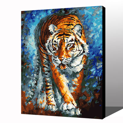 MADE4U [ Impressionism Series ] [ 20" ] [ Wood Framed ] Paint By Numbers Kit with Brushes and Paints ( Tiger HHGZGX23072 ) NEW