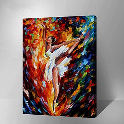 Made4u [ Impressionism Series 2  [ 20" ] [ Thicker (1")] [ Wood Framed ] Paint By Numbers Kit for Adult ( Swan Lake HHGZGX8116 )
