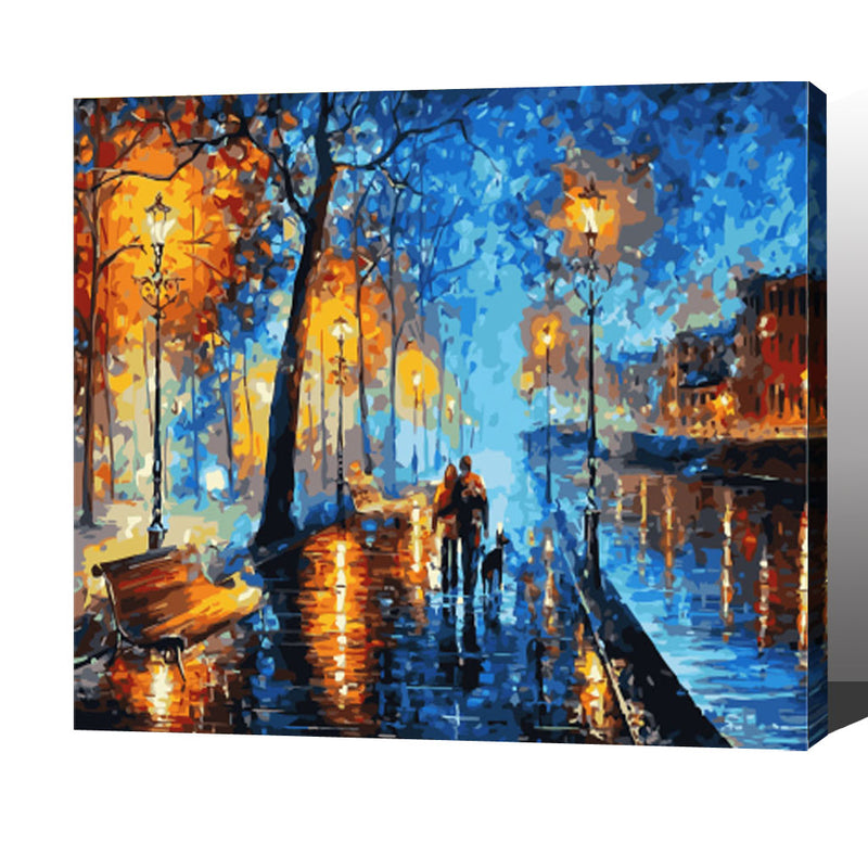 MADE4U [ Impressionism Series ] [ 20" ] [ Wood Framed ] Paint By Numbers Kit with Brushes and Paints ( Colorful HHGZGX8997 ) NEW