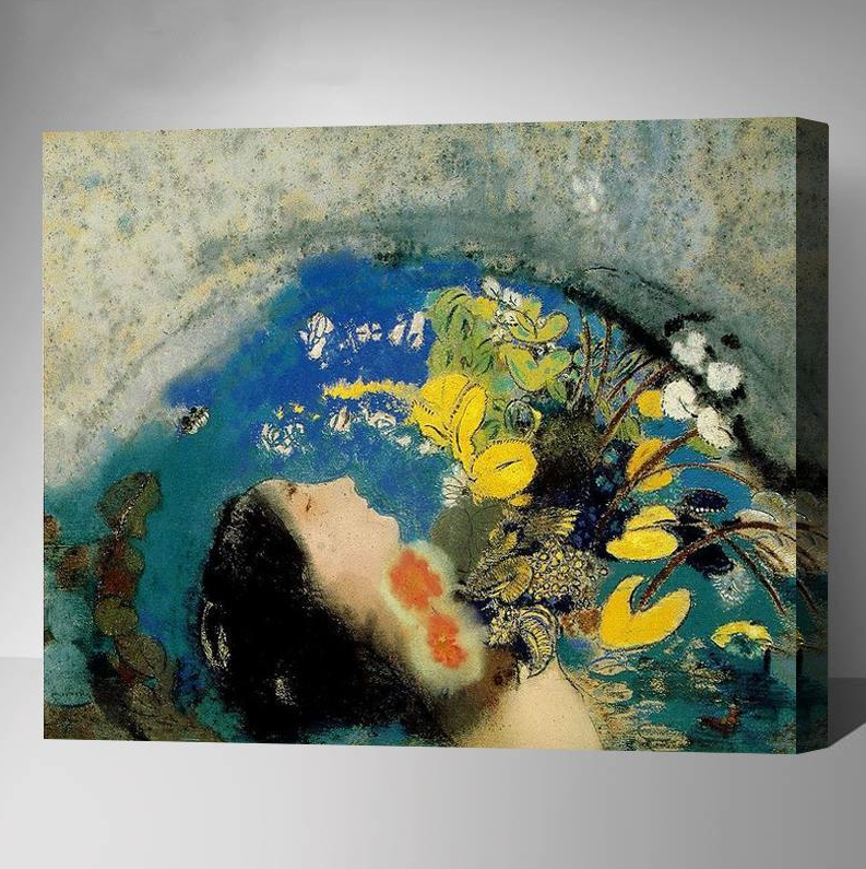 MADE4U [ Odilon Redon Series 1 ] [ 20" ] [ Thicker (1") ] [ Wood Framed ] Paint By Numbers Kit with Brushes and Paints