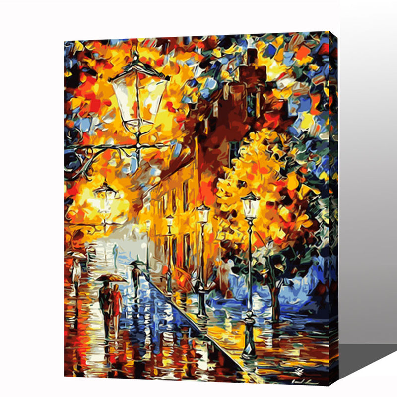 MADE4U [ Impressionism Series ] [ 20" ] [ Wood Framed ] Paint By Numbers Kit with Brushes and Paints ( Colorful HHGZGX9337 ) NEW