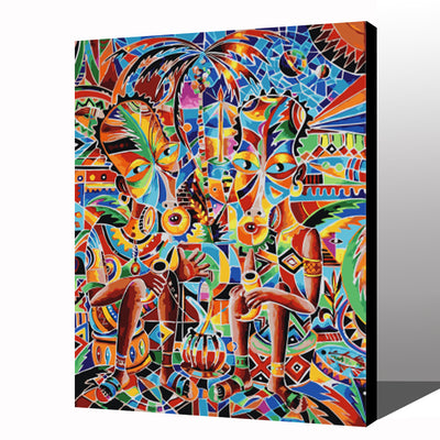 MADE4U [ Cartoon Series ] [ 20" ] [ Wood Framed ] Paint By Numbers Kit with Brushes and Paints ( Cartoon HHGZGX21369 )