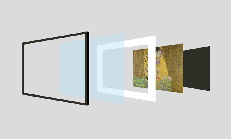 [ Gustav Klimt ][ The Kiss ] Museum Class Art Reproduction Painting [ CRUSE 3.82 Giga Resolution Original Piece Scanned and Painted] [ Aluminum Alloy Hand Framed ]