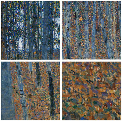 [ Gustav Klimt ][ Buchen Hain ] Museum Class Art Reproduction Painting [ CRUSE 3.82 Giga Resolution Original Piece Scanned and Painted] [ Aluminum Alloy Hand Framed ]