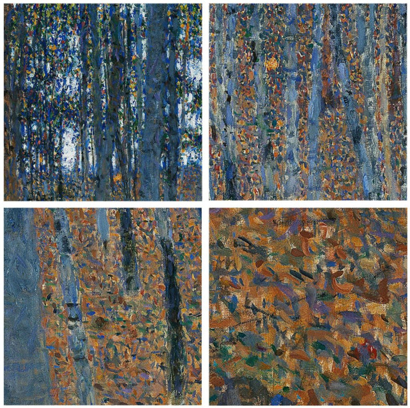 [ Gustav Klimt ][ Buchen Hain ] Museum Class Art Reproduction Painting [ CRUSE 3.82 Giga Resolution Original Piece Scanned and Painted] [ Aluminum Alloy Hand Framed ]
