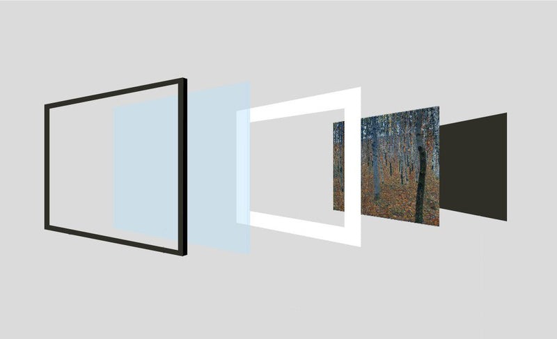 [ Gustav Klimt ][ Buchen Hain ] Museum Class Art Reproduction Painting [ CRUSE 3.82 Giga Resolution Original Piece Scanned and Painted] [ Aluminum Alloy Hand Framed ]
