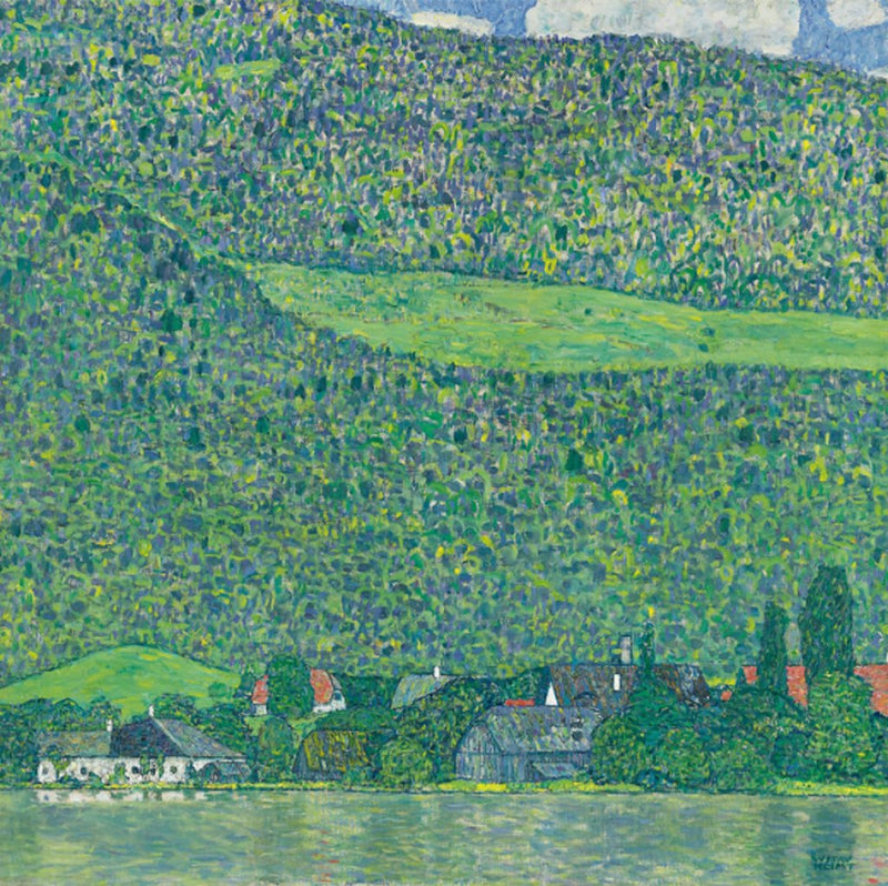 [ Gustav Klimt ][ Unterach am Attersee ] Museum Class Art Reproduction Painting [ CRUSE 3.82 Giga Resolution Original Piece Scanned and Painted] [ Aluminum Alloy Hand Framed ]