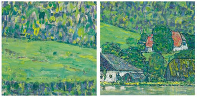 [ Gustav Klimt ][ Unterach am Attersee ] Museum Class Art Reproduction Painting [ CRUSE 3.82 Giga Resolution Original Piece Scanned and Painted] [ Aluminum Alloy Hand Framed ]