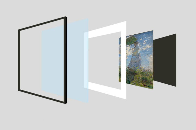 [ Claude Monet ][ Woman with a Parasol ] Museum Class Art Reproduction Painting [ CRUSE 3.82 Giga Resolution Original Piece Scanned and Painted] [ Aluminum Alloy Hand Framed ]