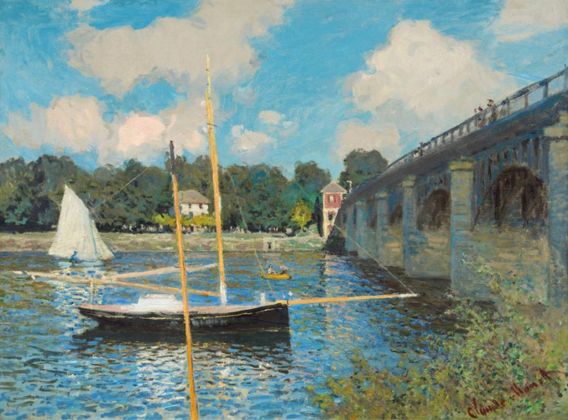 [ Claude Monet ][ Argenteuil ] Museum Class Art Reproduction Painting [ CRUSE 3.82 Giga Resolution Original Piece Scanned and Painted] [ Aluminum Alloy Hand Framed ]