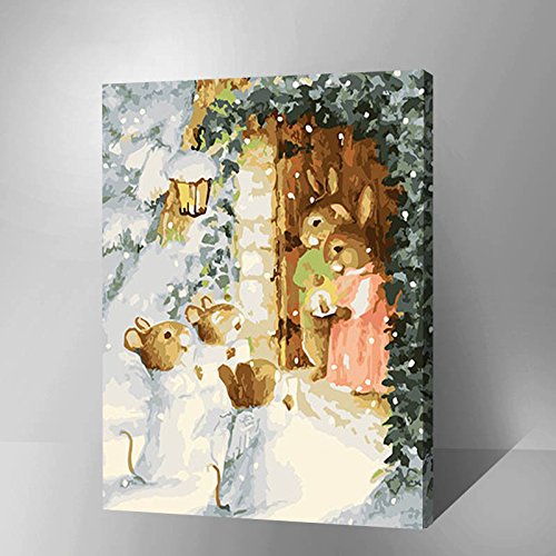 Made4u [ 20"  [ Wood Framed ] Paint By Numbers Kit Brushes and Paints for Adult HGZG330-XL