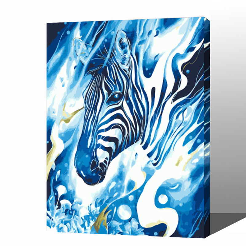 MADE4U [ Fairy Tale Series ] [ 20" ] [ Wood Framed ] Paint By Numbers Kit with Brushes and Paints ( Zebra HHGZGX21770 ) NEW
