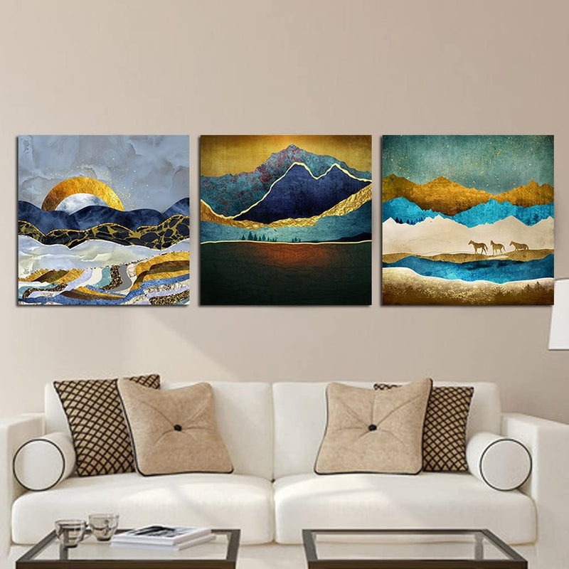 MADE4U [ Abstract Series ] [ 16" ] [ Thicker Wood Framed ] Paint By Numbers Kit with Brushes and Paints ( Great Saver Bundle of 3 XL113X304 )