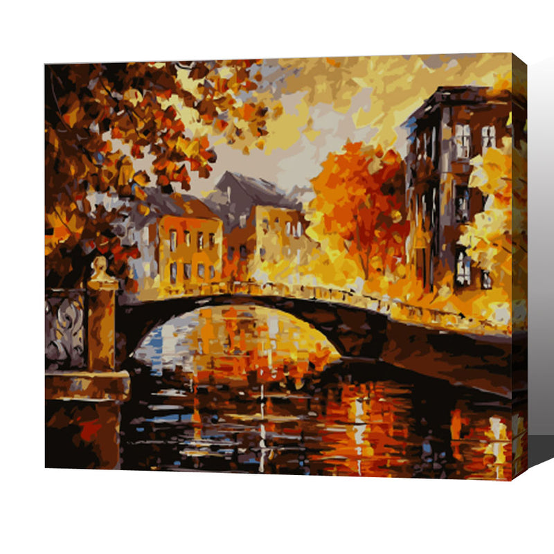 MADE4U [ Impressionism Series ] [ 20" ] [ Wood Framed ] Paint By Numbers Kit with Brushes and Paints ( Colorful HHGZGX9062 ) NEW