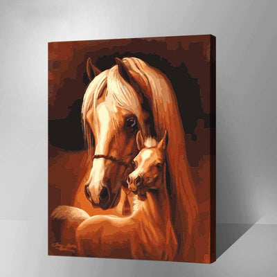MADE4U [ Animals Series 2 ] [ 20" ] [ Thicker (1") ] [ Wood Framed ] Paint By Numbers Kit with Brushes and Paints ( YWYZ8121 )