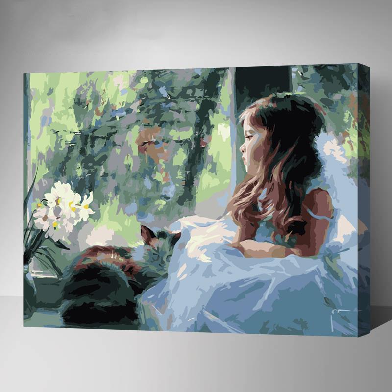 MADE4U [20"] [Wood Framed] Paint By Numbers Kit with Brushes and Paint