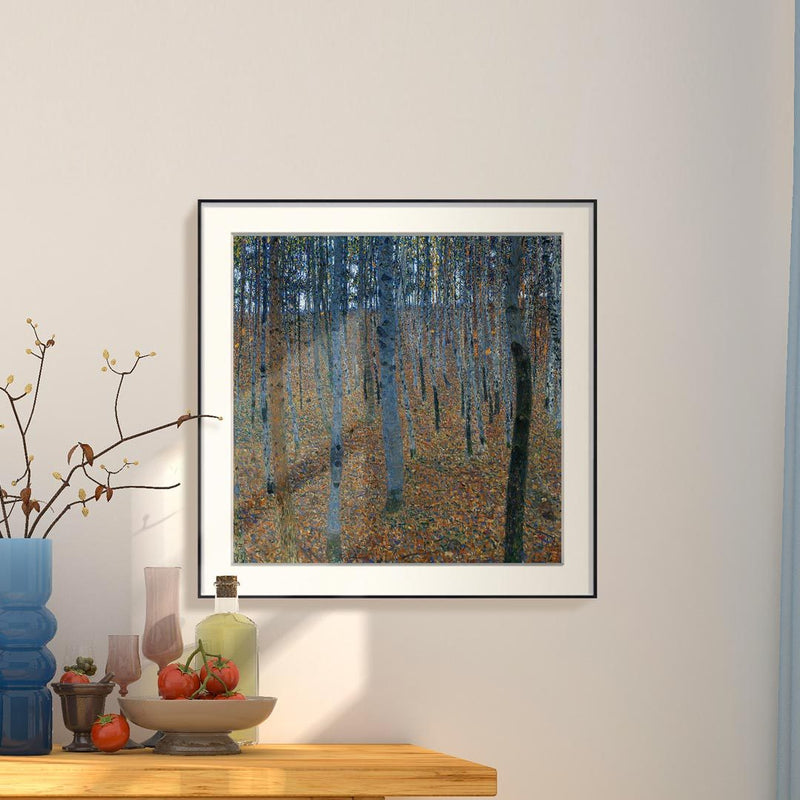 [ Gustav Klimt ][ Buchen Hain ] Museum Class Art Reproduction Painting [ CRUSE 3.82 Giga Resolution Original Piece Scanned and Painted] [ Aluminum Alloy Hand Framed ]