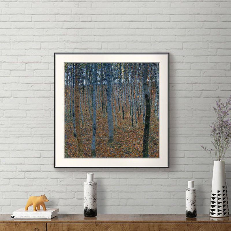 [ Gustav Klimt ][ Buchen Hain ] Museum Class Art Reproduction Painting [ CRUSE 3.82 Giga Resolution Original Piece Scanned and Painted] [ Aluminum Alloy Hand Framed ]