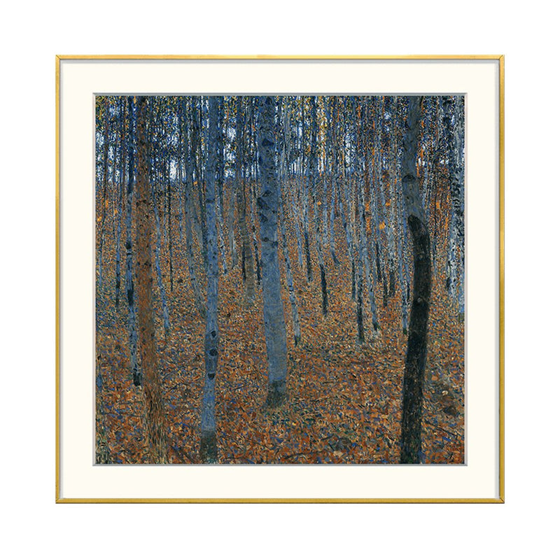 [ Gustav Klimt ][ Buchen Hain ] Museum Class Art Reproduction Painting [ CRUSE 3.82 Giga Resolution Original Piece Scanned and Painted] [ Aluminum Alloy Hand Framed ]