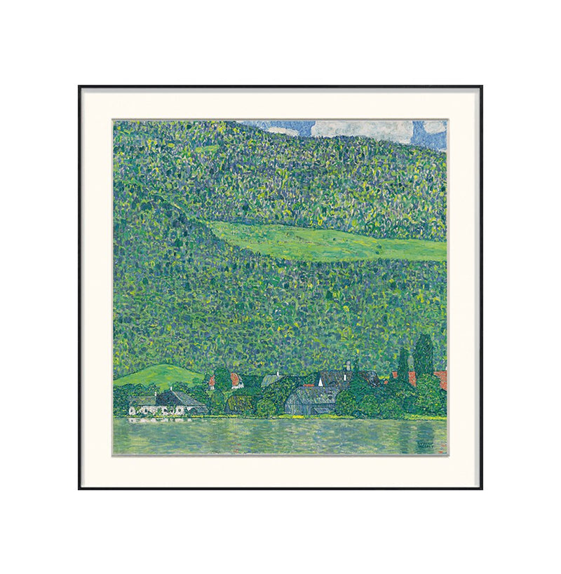[ Gustav Klimt ][ Unterach am Attersee ] Museum Class Art Reproduction Painting [ CRUSE 3.82 Giga Resolution Original Piece Scanned and Painted] [ Aluminum Alloy Hand Framed ]