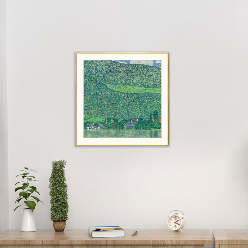 [ Gustav Klimt ][ Unterach am Attersee ] Museum Class Art Reproduction Painting [ CRUSE 3.82 Giga Resolution Original Piece Scanned and Painted] [ Aluminum Alloy Hand Framed ]