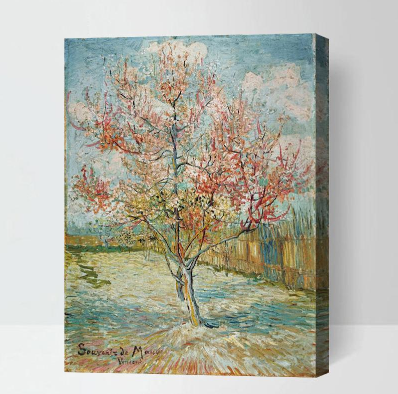 MADE4U [ Van Gogh Series 6 ] [ 20" ] [ Thicker (1") ] [ Wood Framed ] Paint By Numbers Kit with Brushes and Paints