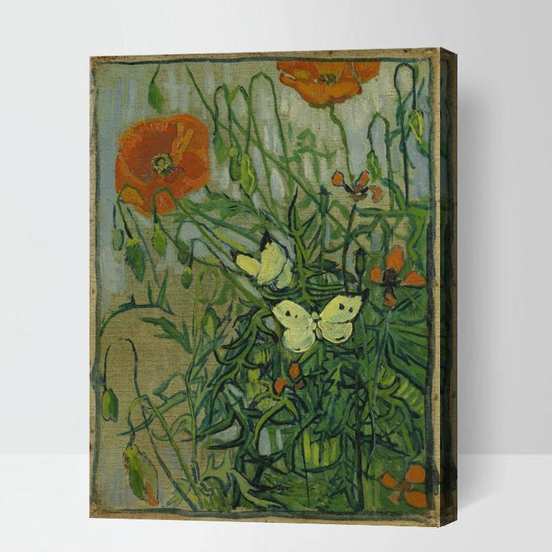 MADE4U [Van Gogh Series 4 ] [ 20" ] [ Thicker (1") ] [ Wood Framed ] Paint By Numbers Kit with Brushes and Paints