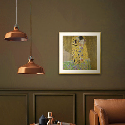 [ Gustav Klimt ][ The Kiss ] Museum Class Art Reproduction Painting [ CRUSE 3.82 Giga Resolution Original Piece Scanned and Painted] [ Aluminum Alloy Hand Framed ]