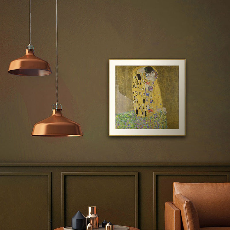 [ Gustav Klimt ][ The Kiss ] Museum Class Art Reproduction Painting [ CRUSE 3.82 Giga Resolution Original Piece Scanned and Painted] [ Aluminum Alloy Hand Framed ]