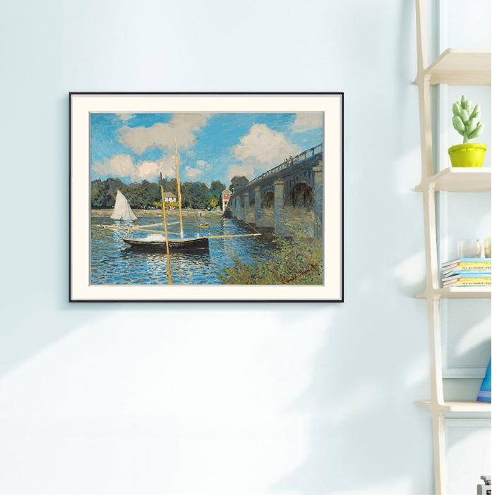 [ Claude Monet ][ Argenteuil ] Museum Class Art Reproduction Painting [ CRUSE 3.82 Giga Resolution Original Piece Scanned and Painted] [ Aluminum Alloy Hand Framed ]