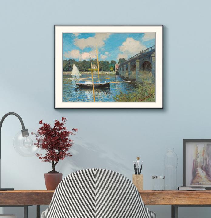 [ Claude Monet ][ Argenteuil ] Museum Class Art Reproduction Painting [ CRUSE 3.82 Giga Resolution Original Piece Scanned and Painted] [ Aluminum Alloy Hand Framed ]