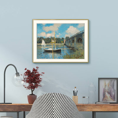 [ Claude Monet ][ Argenteuil ] Museum Class Art Reproduction Painting [ CRUSE 3.82 Giga Resolution Original Piece Scanned and Painted] [ Aluminum Alloy Hand Framed ]