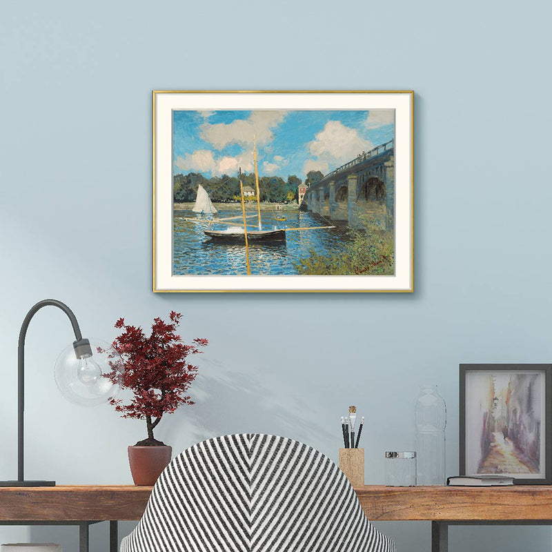 [ Claude Monet ][ Argenteuil ] Museum Class Art Reproduction Painting [ CRUSE 3.82 Giga Resolution Original Piece Scanned and Painted] [ Aluminum Alloy Hand Framed ]