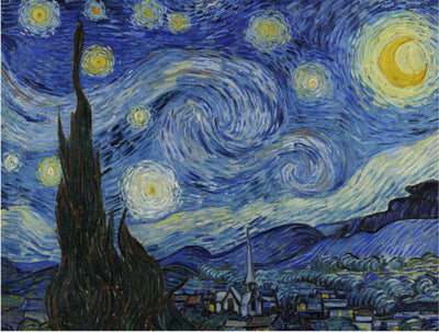 [ Van Gogh ][ The Starry Night ] Museum Class Art Reproduction Painting [ CRUSE 3.82 Giga Resolution Original Piece Scanned and Painted] [ Aluminum Alloy Hand Framed ]