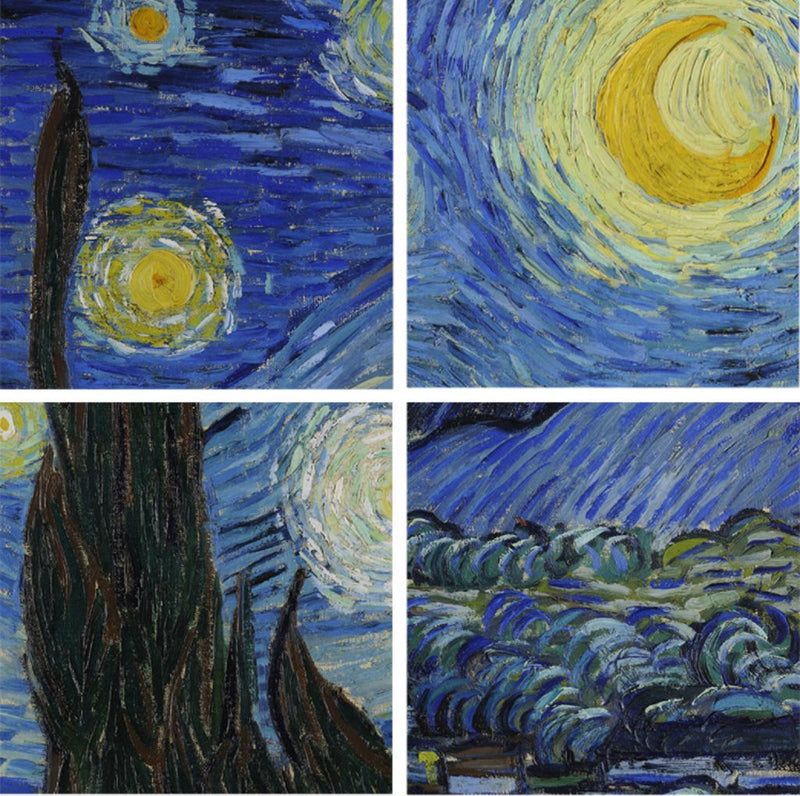 [ Van Gogh ][ The Starry Night ] Museum Class Art Reproduction Painting [ CRUSE 3.82 Giga Resolution Original Piece Scanned and Painted] [ Aluminum Alloy Hand Framed ]