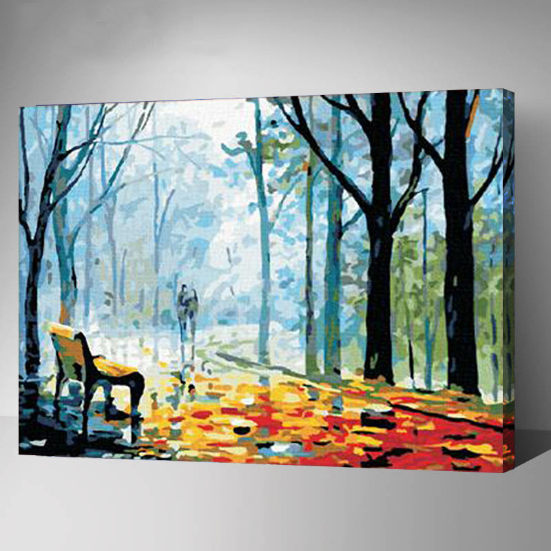 MADE4U [ Impressionism Series ] [ 20" ] [ Wood Framed ] Paint By Numbers Kit with Brushes and Paints ( Path HHGZG130 )