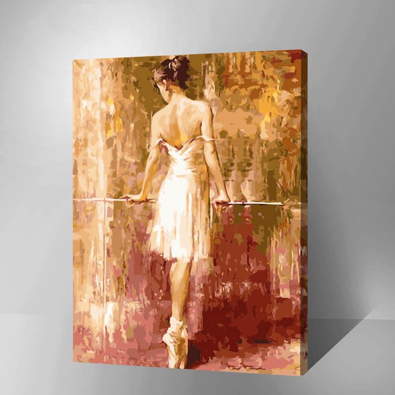 MADE4U [ Dance and Musical Series ] [ 20" ] [ Wood Framed ] Paint By Numbers Kit with Brushes and Paints (Ballet G237)