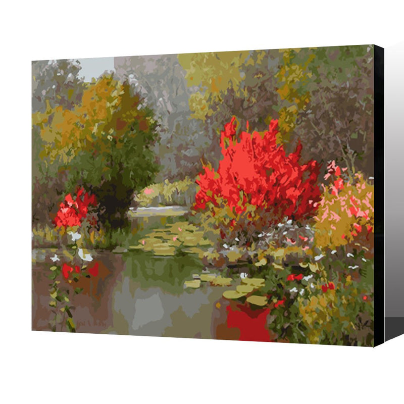 MADE4U [ Scenery Series ] [ 20" ] [ Wood Framed ] Paint By Numbers Kit with Brushes and Paints ( Scenery HHGZGX23320 )